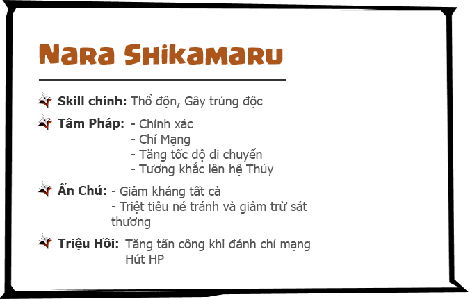 Thông tin Nara Shikamaru